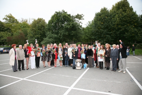Участники и организаторы конкурса «АвтоЛеди» 2007 проходившим в Красногорске, Московской области